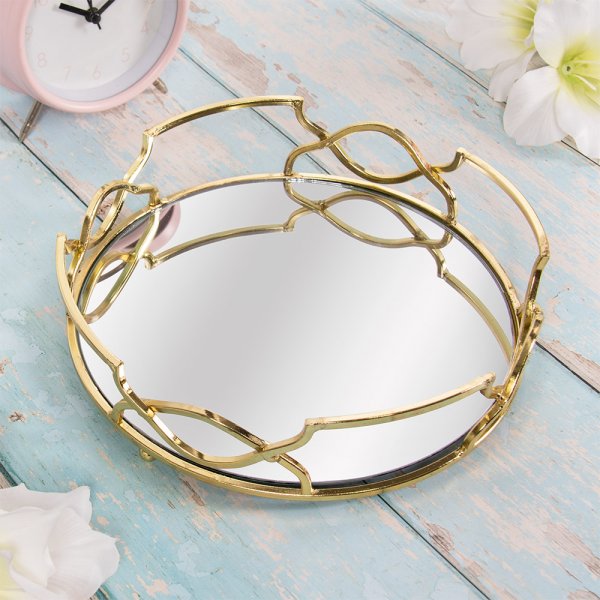 Gold Round Tray