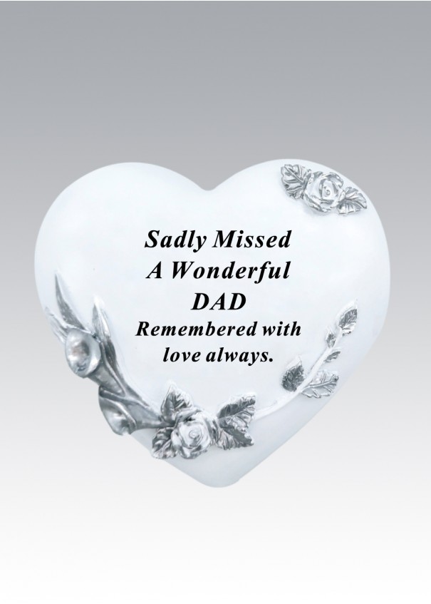 dad floral heart